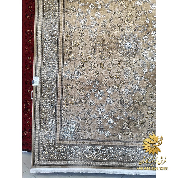 ژینا 700 شانه تراکم 2550 فرش ماشینی نسکافه ای — تصویر ۲