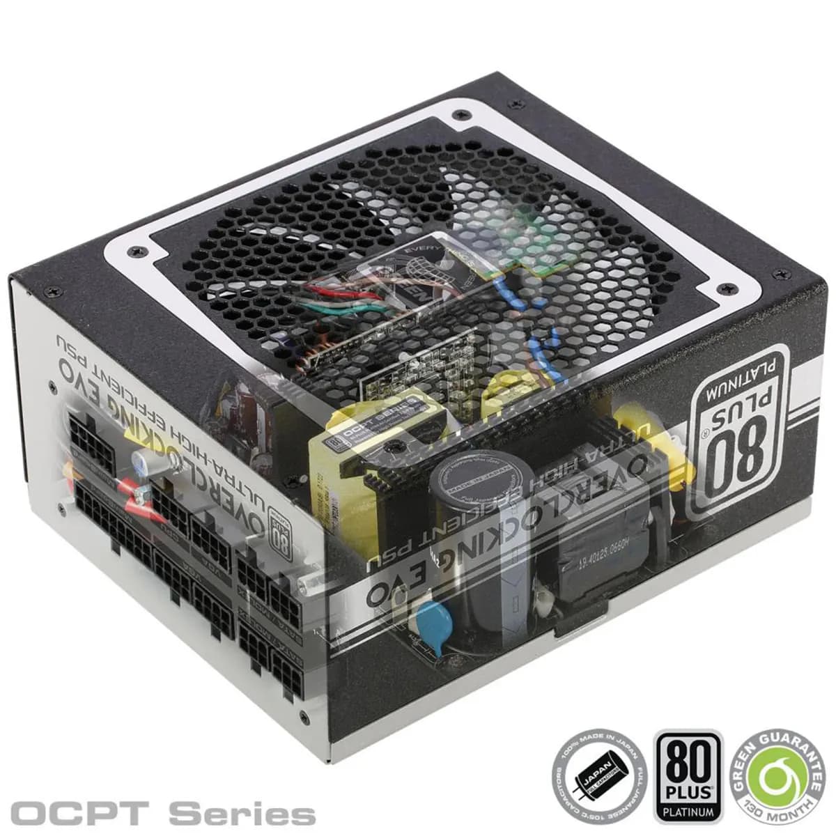 پاور کامپیوتر 650 وات گرین Green GP650B-OCPT 80 Plus Platinum — تصویر ۳