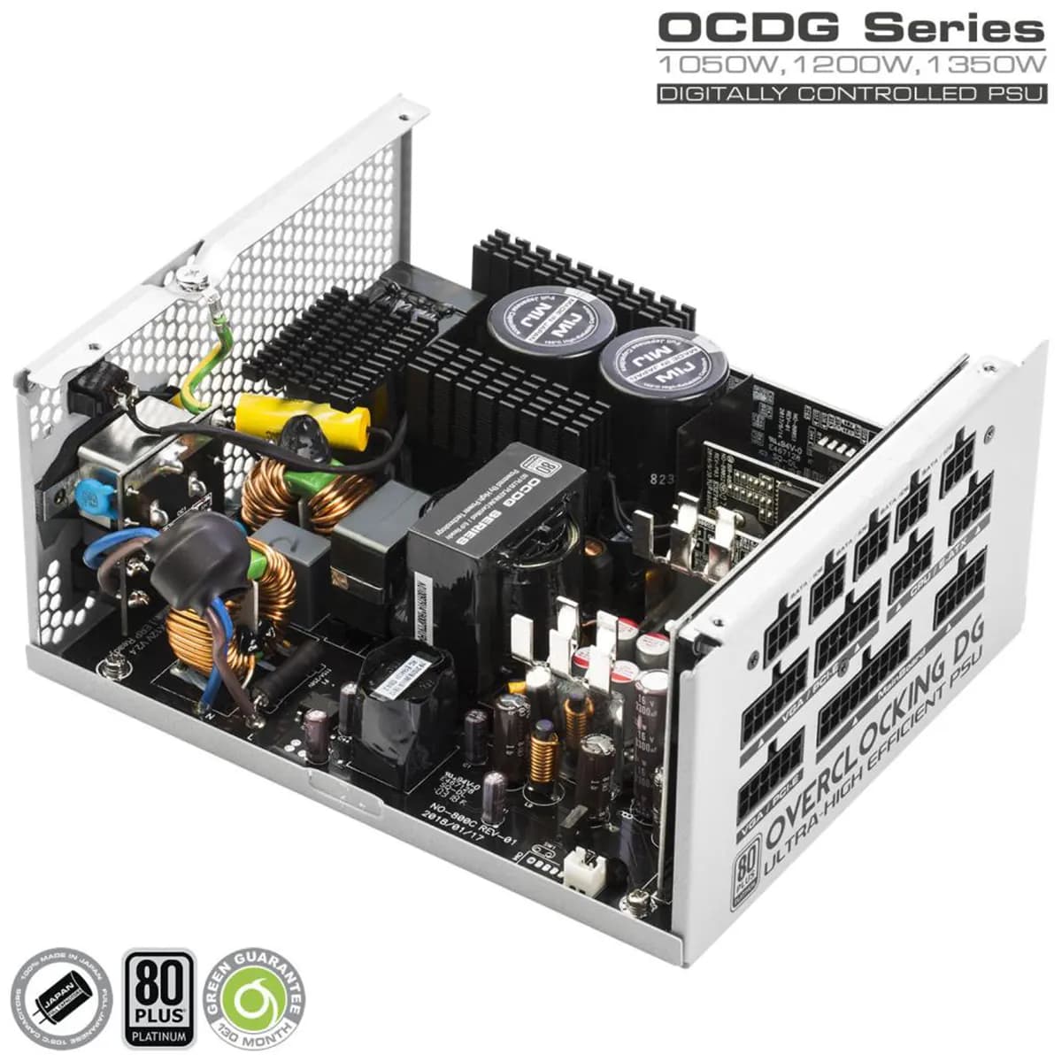 پاور کامپیوتر 1200 وات گرین Green GP1200B-OCDG 80 Plus Platinum — تصویر ۳