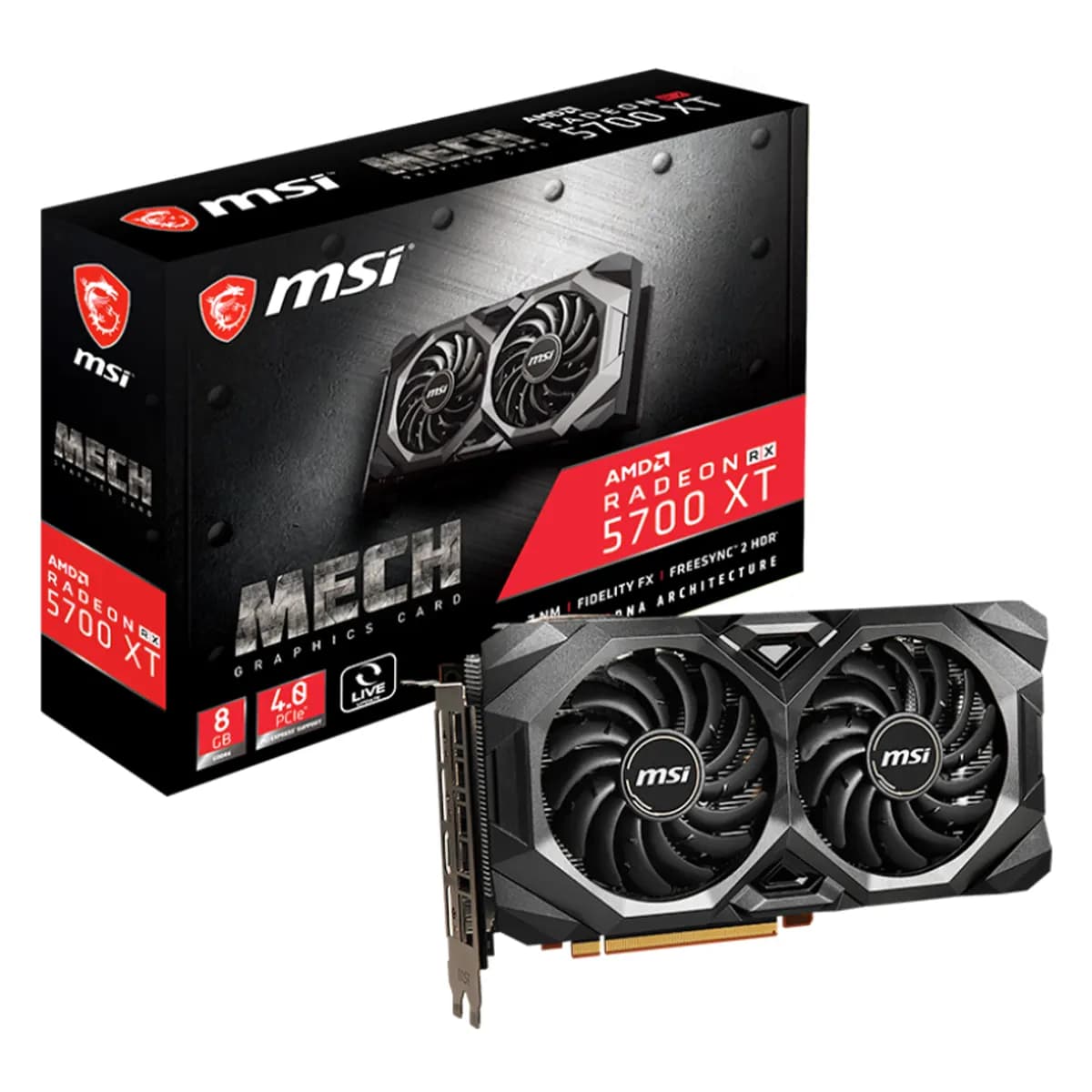 کارت گرافیک ام اس آی MSI Radeon RX 5700 XT MECH 8GB — تصویر ۵