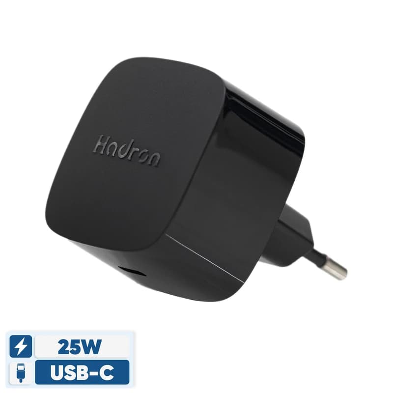 شارژر دیواری هادرون مدل C1011 ظرفیت ۲۵ وات تک پورت تایپ سی گارانتی 24 ماهه
