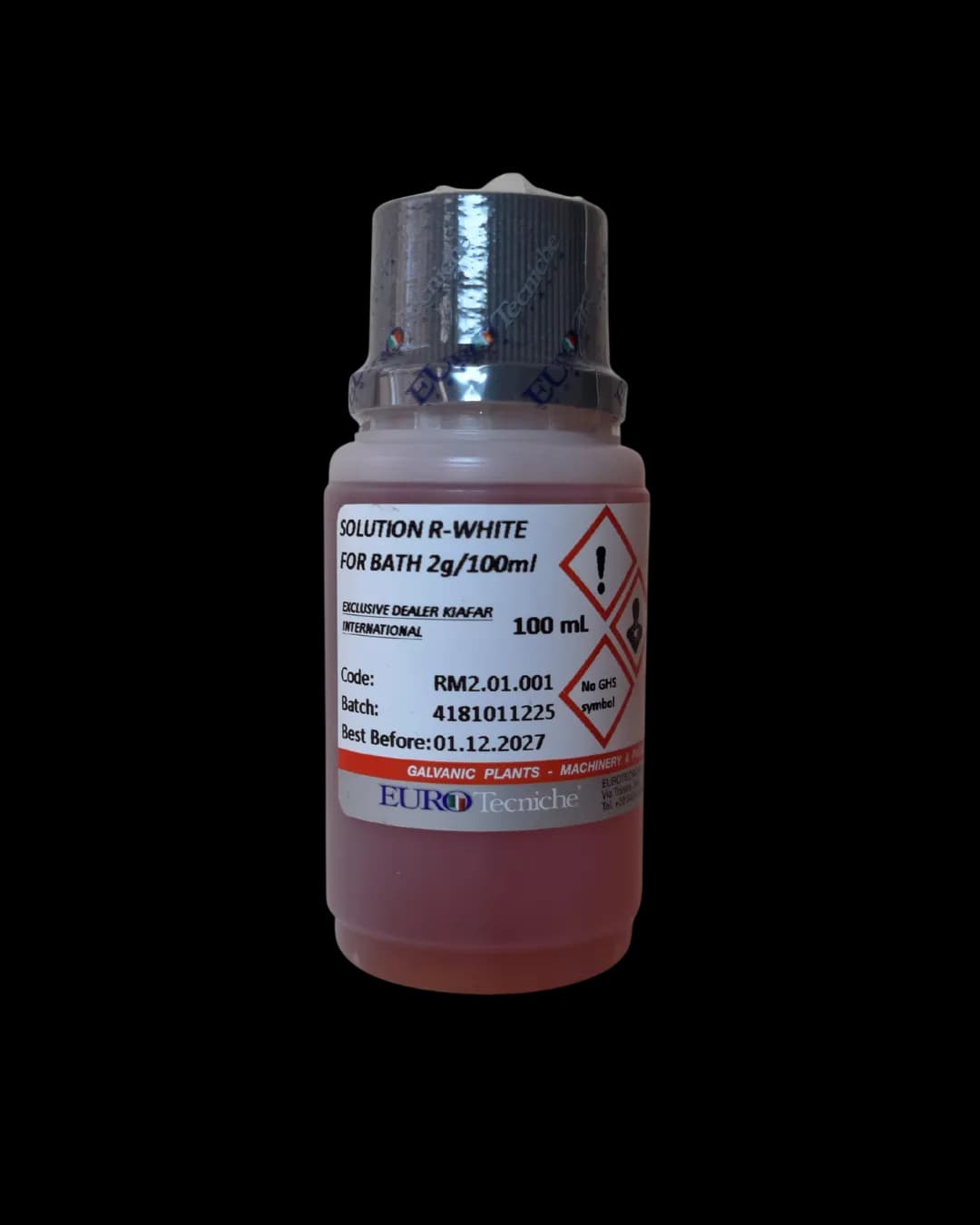 محلول آبکاری رودیوم سفید وانی یوروتکنیک 2g/100ml