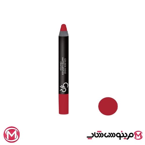 رژ لب مدادی مات CRAYON گلدن رز (06) — تصویر ۲