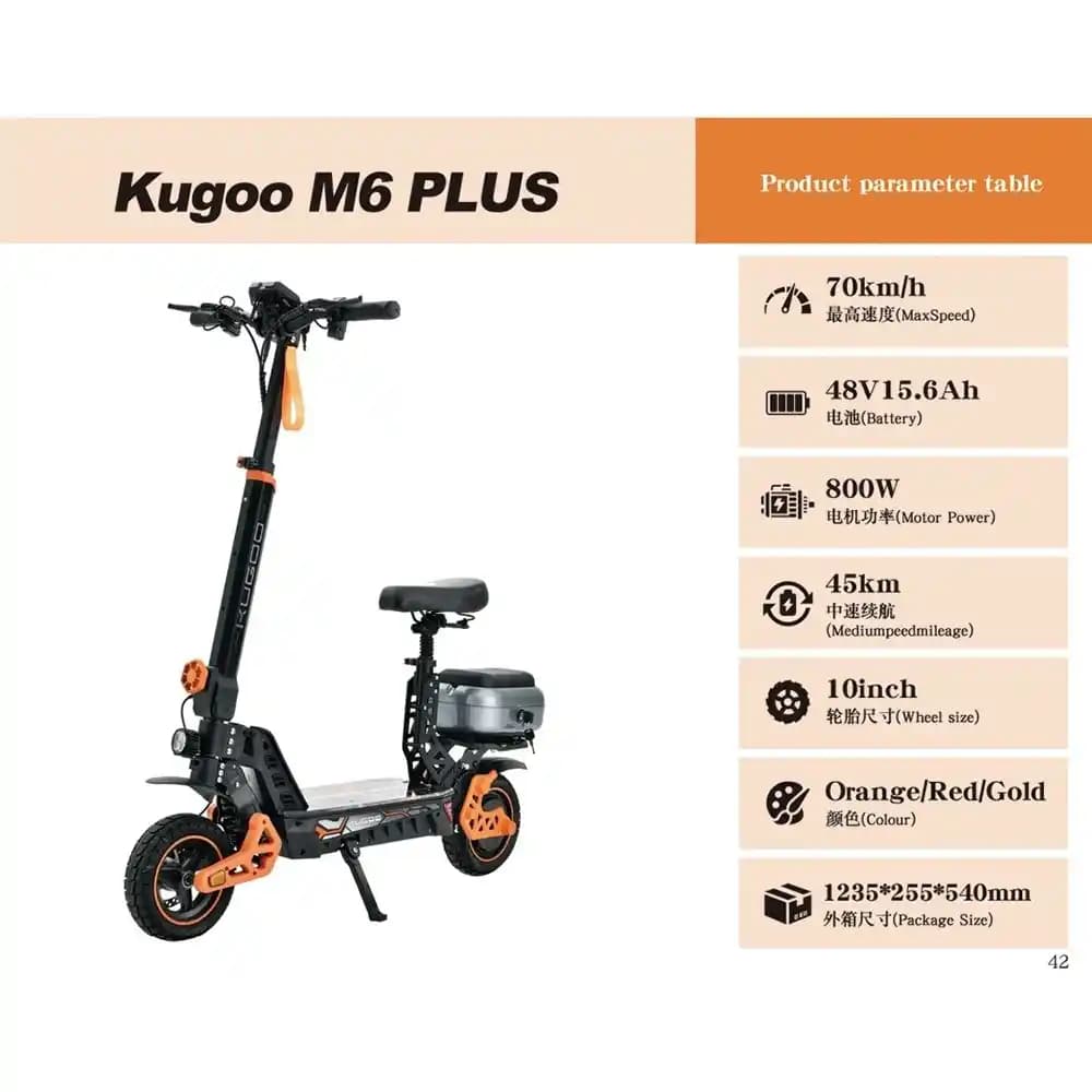 اسکوتر برقی KUGOO M6 Plus | اسب‌ خروشان در دل شهر — تصویر ۳