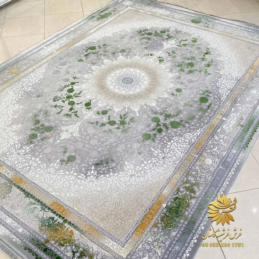 فرش جدید سبز 1200 شانه مدرن 1219a — تصویر ۲