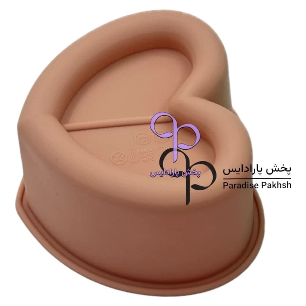 قالب سیلیکونی دسری قلب کوچک کف برجسته (7*12) چینی