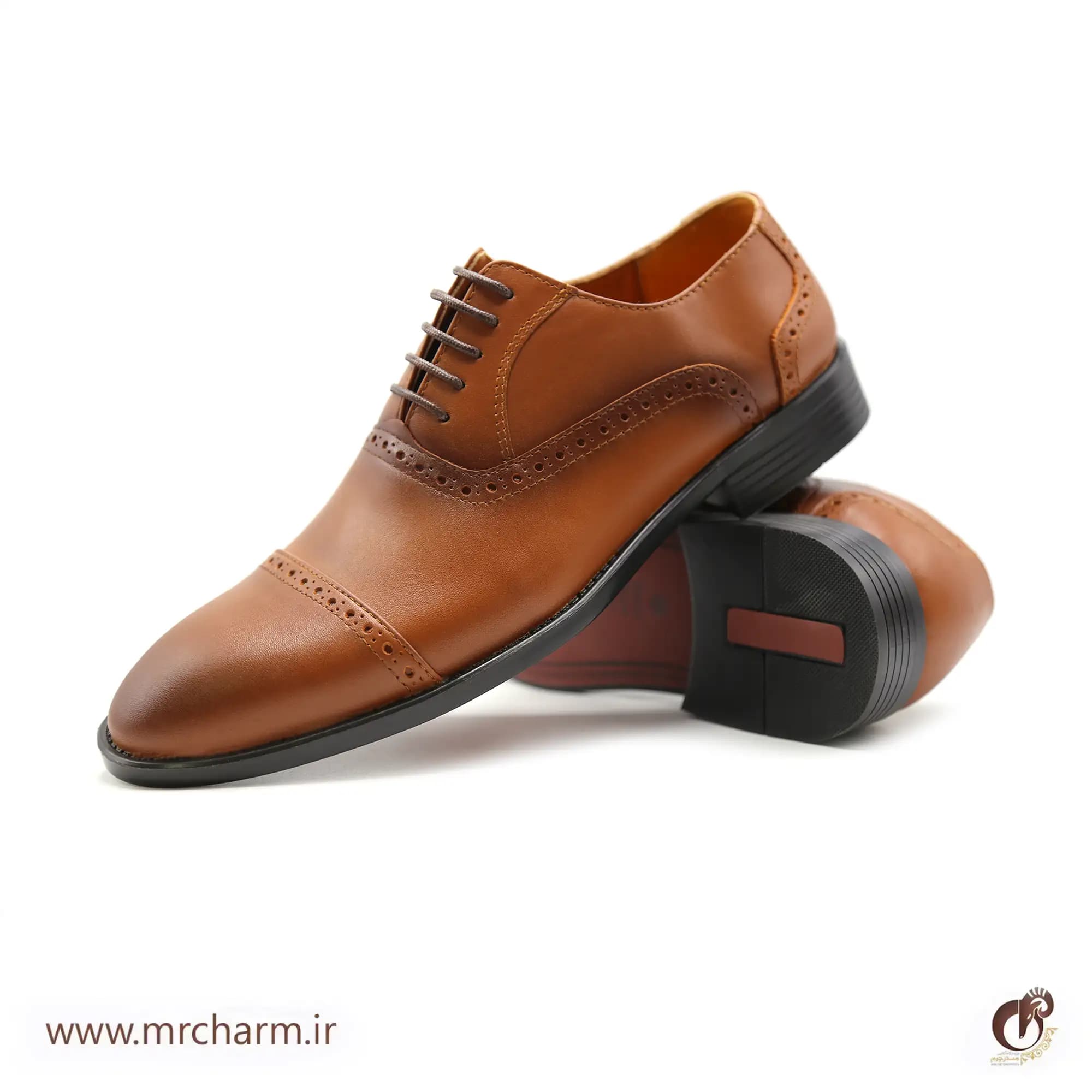 کفش چرم رسمی مردانه mrc118-05 — تصویر ۵