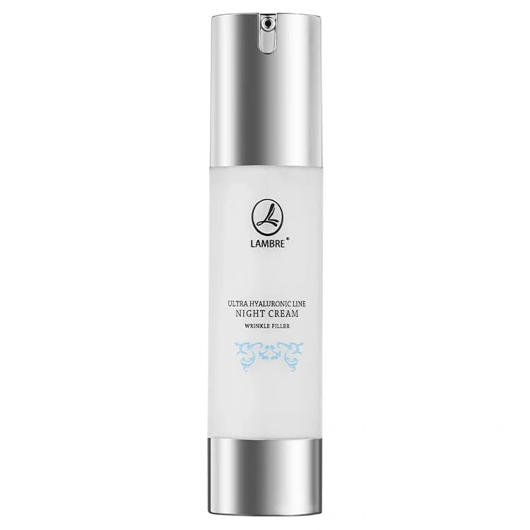 کرم شب و ضد چروک Lambre مدل Ultra Hyaluronic Line حجم 50 میلی متر