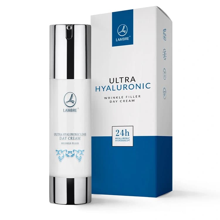 کرم روز و ضد چروک Lambre مدل Ultra Hyaluronic Line حجم 50 میلی متر — تصویر ۲