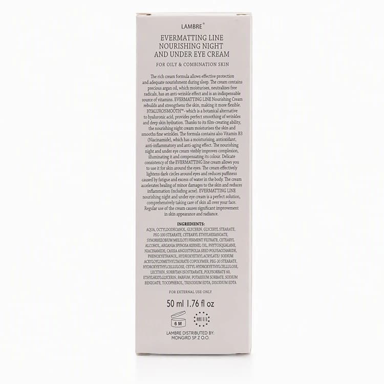 کرم دور چشم Lambre مدل Evermatting Line Nourishing حجم 50 میلی لیتر — تصویر ۵