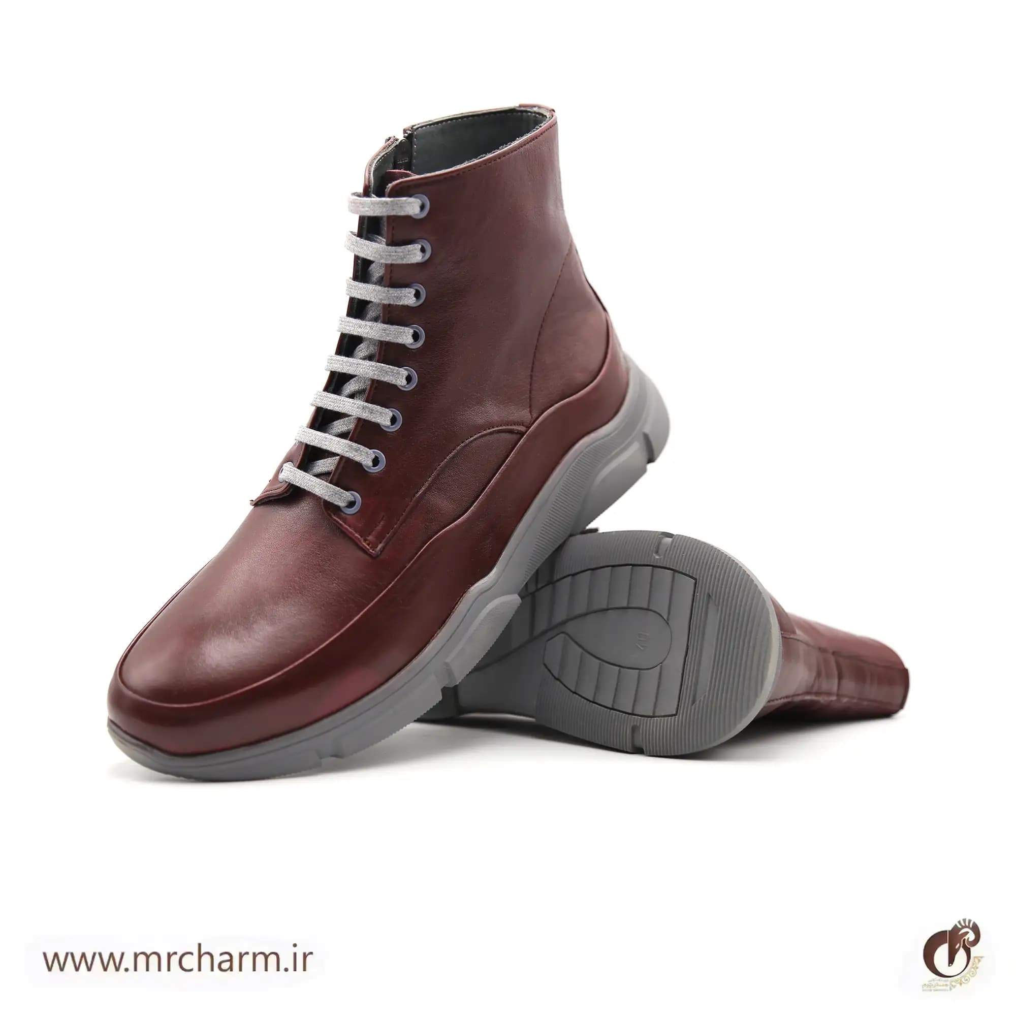 بوت چرم اسپرت مردانه mrc1121-06 — تصویر ۴