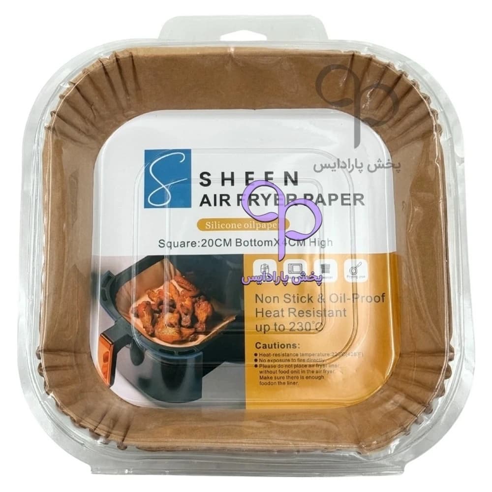 کاغذ هواپز 50 تایی مربع ضلع ( 20*20 ) لیبل طلایی SHEEN