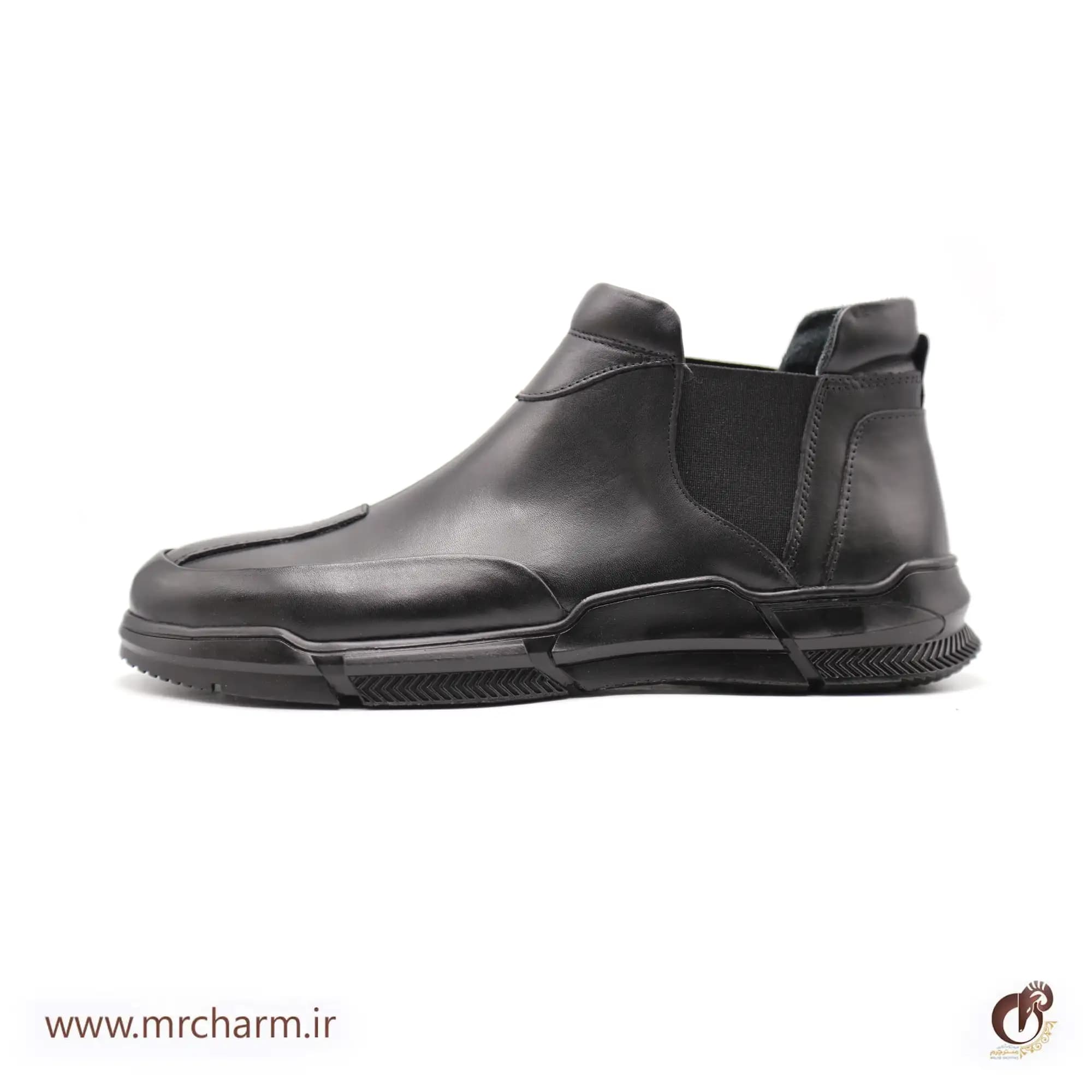 کفش چرم ساق دار مردانه mrc1121-29