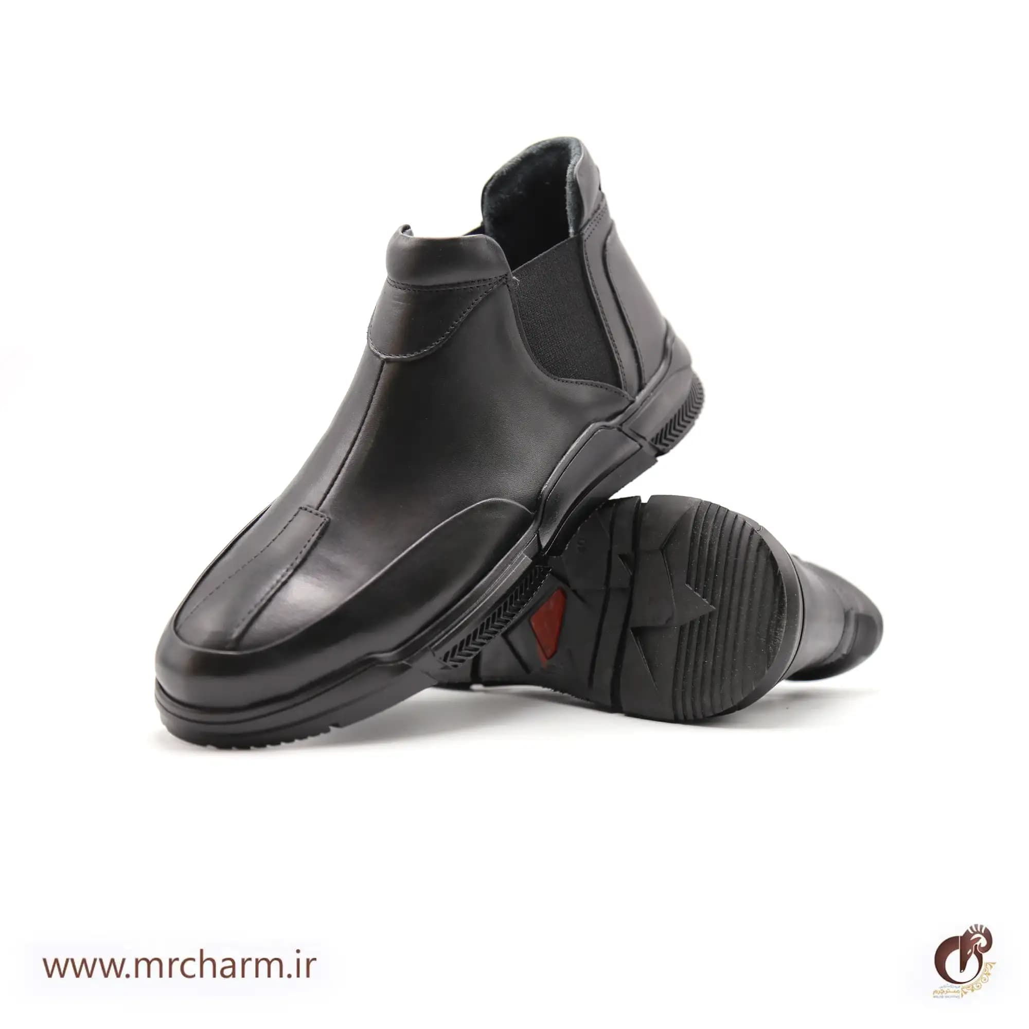 کفش چرم ساق دار مردانه mrc1121-29 — تصویر ۳