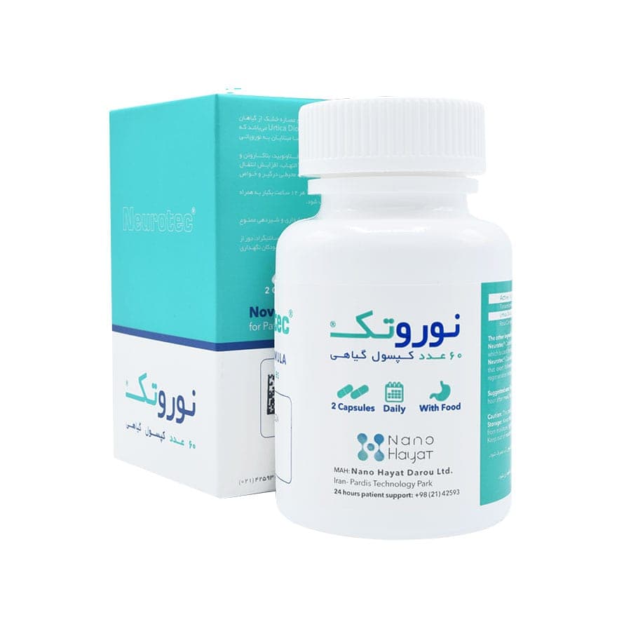 کپسول نوروتک نانو حیات دارو 60 عدد — تصویر ۳