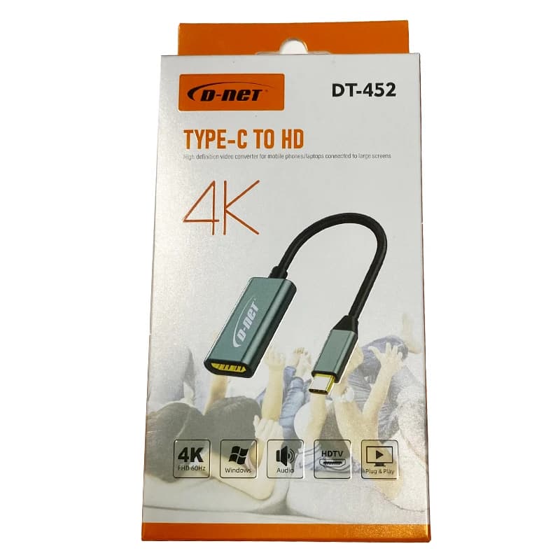 مبدل USB-C به HDMI مدل D-net DT-452 4K
