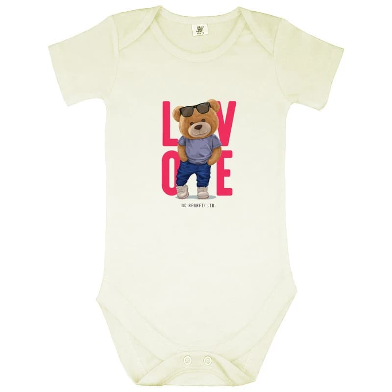 بادی نوزادی نیل کوک مدل Teddy White Collection مجموعه 5 عددی — تصویر ۲