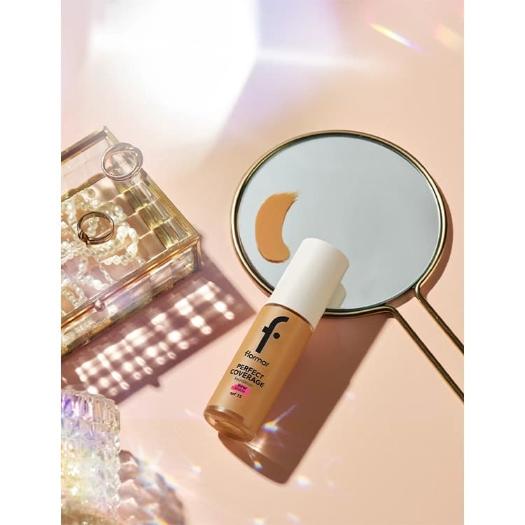کرم پودر Flormar مدل Perfect Coverage حجم 50 میلی لیتر — تصویر ۵