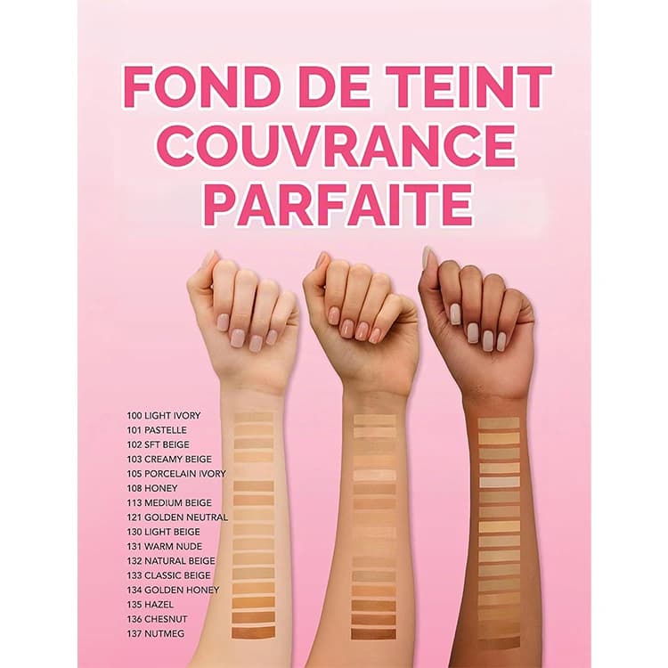 کرم پودر Flormar مدل Perfect Coverage حجم 50 میلی لیتر — تصویر ۶