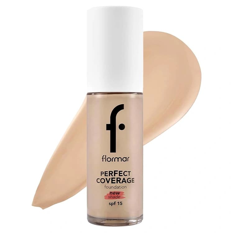 کرم پودر Flormar مدل Perfect Coverage حجم 50 میلی لیتر — تصویر ۲