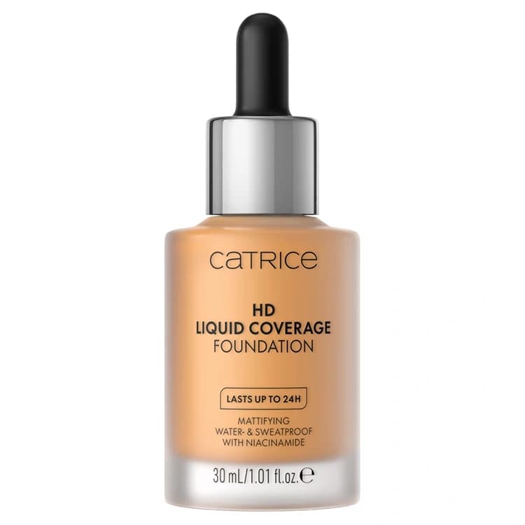 کرم پودر Catrice مدل HD Liquid Coverage حجم 30 میلی لیتر