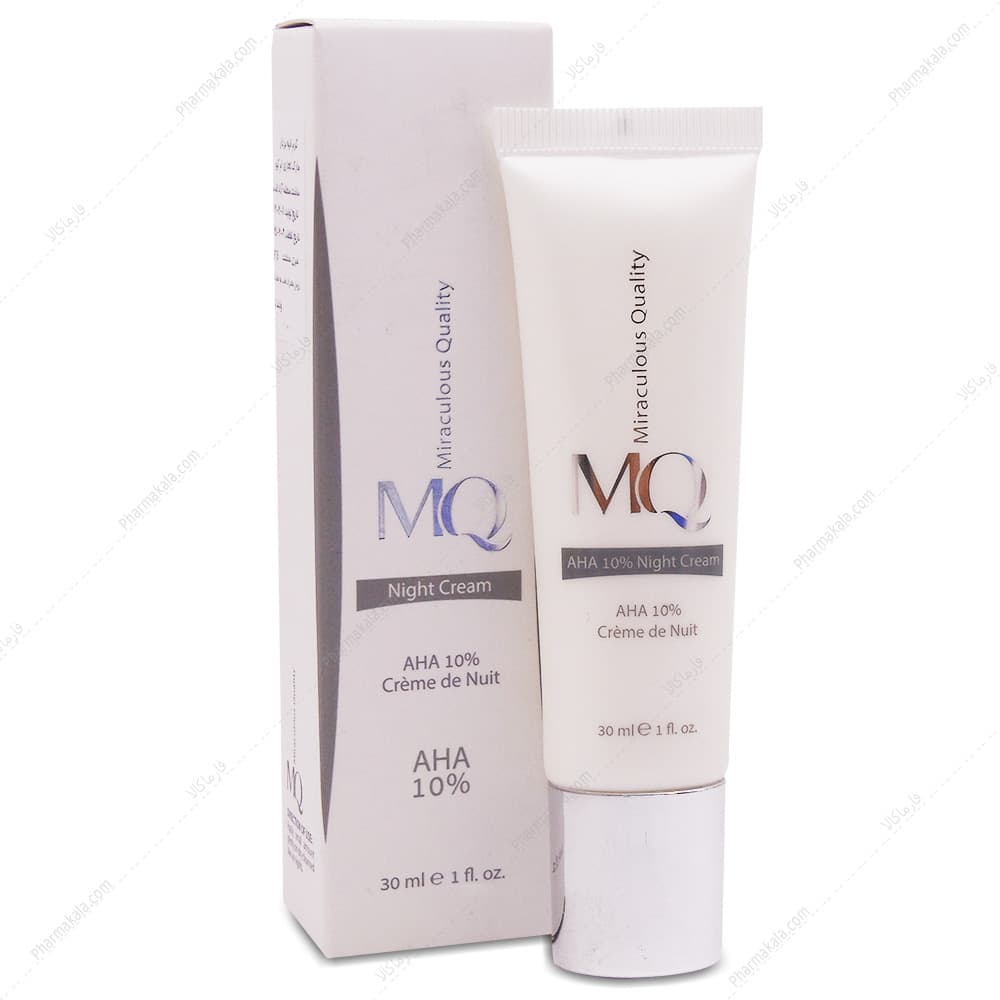 کرم شب لایه بردار 10% AHA ام کیو 30ml