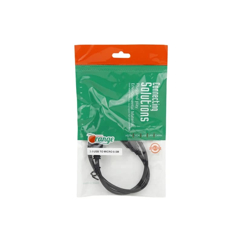 کابل هارد USB3.0 مدل ORANGE طول 0.5 متر — تصویر ۳