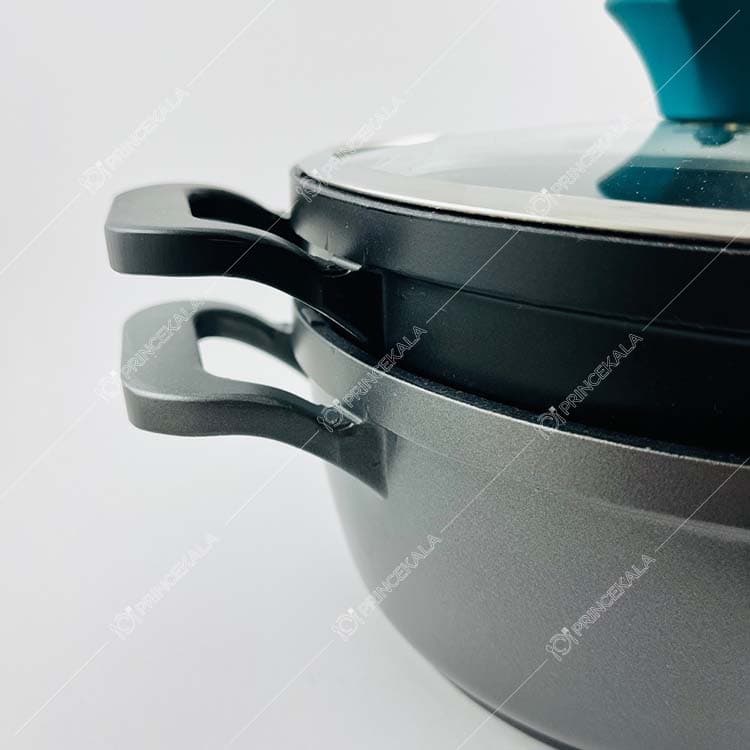 سرویس قابلمه و تابه 3 پارچه بوکر مدل GC-203 — تصویر ۸