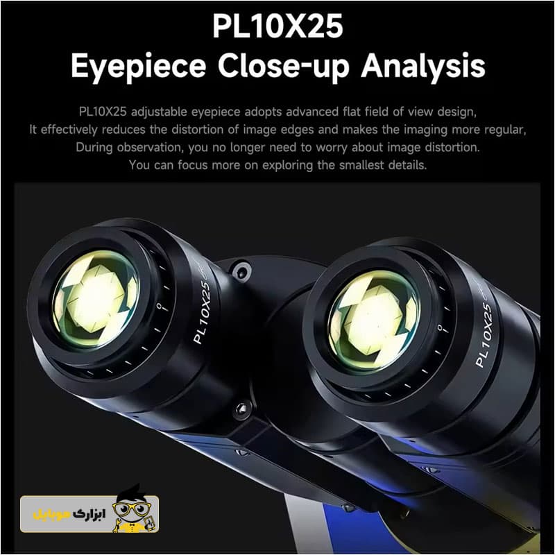لوپ سه چشمی مشکی مکانیک MECHANIC ROBOT SMART EYE SE7045-TGSD — تصویر ۴