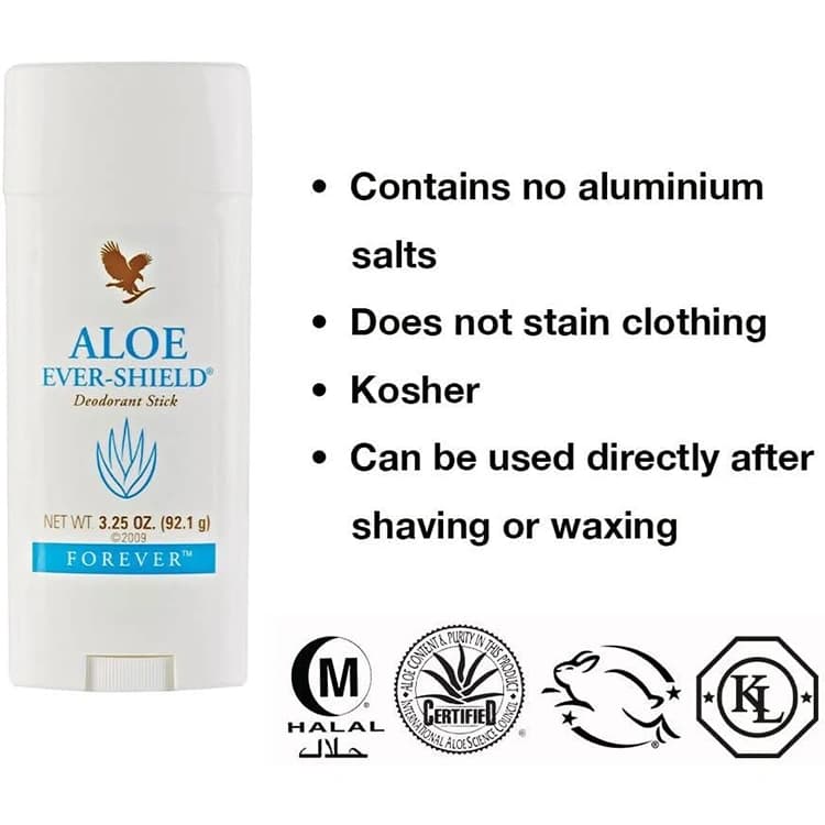 مام ضد تعریق Forever مدل Aloe Ever Shield وزن 92.1 گرم — تصویر ۷