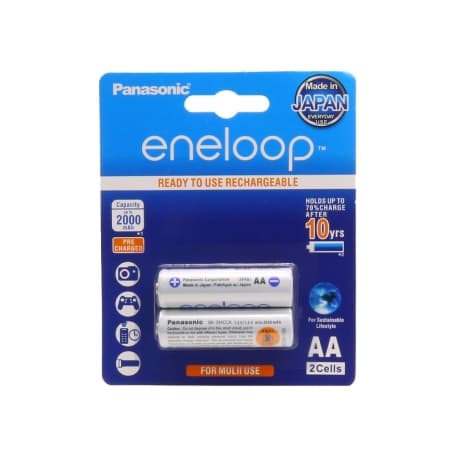 باتری قلمی قابل شارژ پاناسونیک مدل ENELOOP بسته 2 عددی
