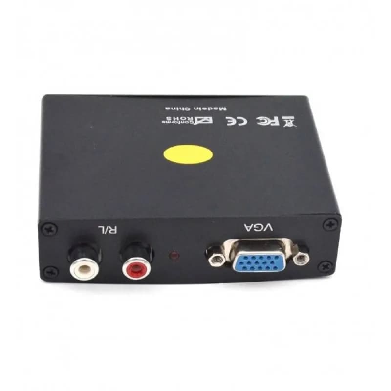 تبدیل VGA به HDMI فلزی + صدا + آداپتور برق رویال — تصویر ۲