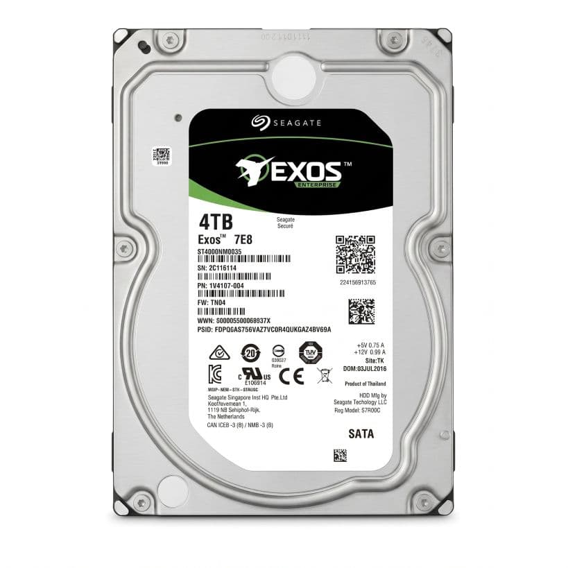 هارد دیسک اینترنال ۴ ترابایت استوک سیگیت مدل Exos 7E8