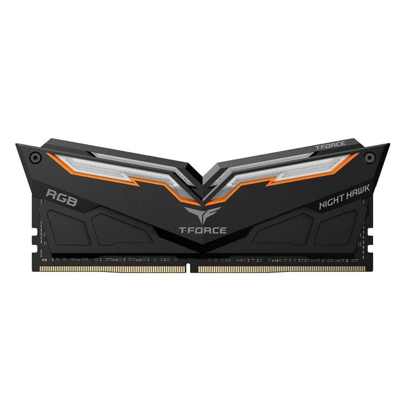 رم دسکتاپ DDR4 دو کاناله 3200 مگاهرتز CL16 تیم گروپ مدل T-Force Night Hawk RGB ظرفیت 32 گیگابایت استوک — تصویر ۲