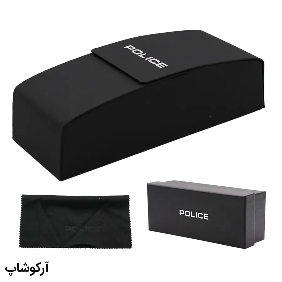 پک اورجینال عینک برند پلیس (POLICE) با تمام تجهیزات مدل 993025