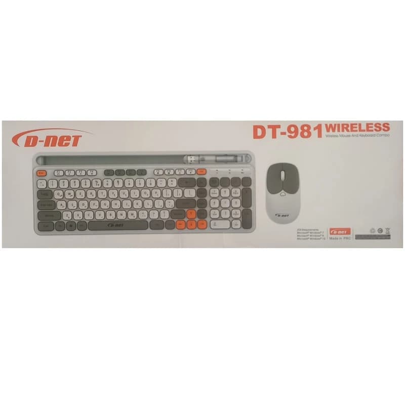 کیبورد و ماوس بی سیم دی نت مدل DT-981 — تصویر ۳