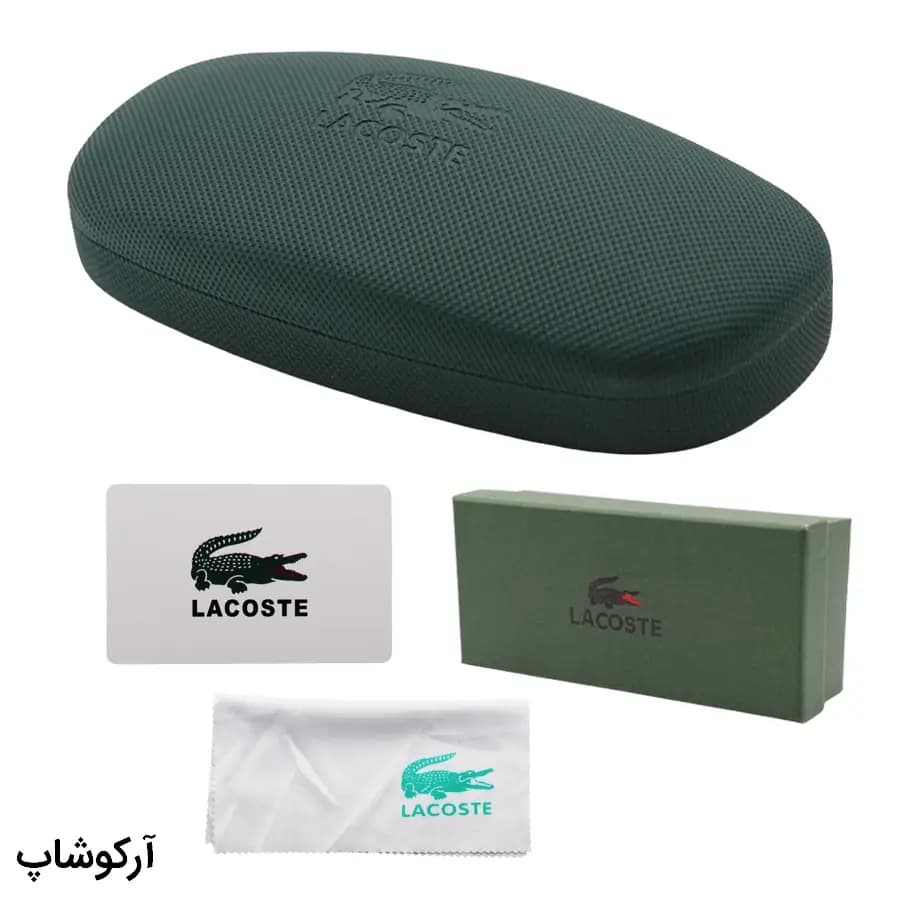 پک اورجینال عینک برند لاگوست (LACOSTE) با تمام تجهیزات مدل 993024