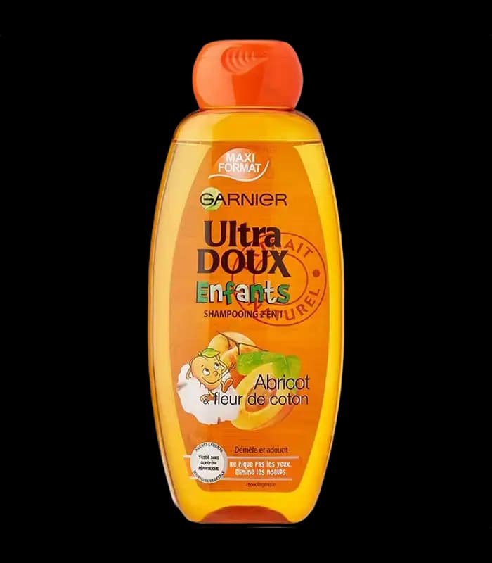 شامپو بچه نرم کننده Bambini 2-in-1 حاوی عصاره زردآلو و گل پنبه 400ml Garnier