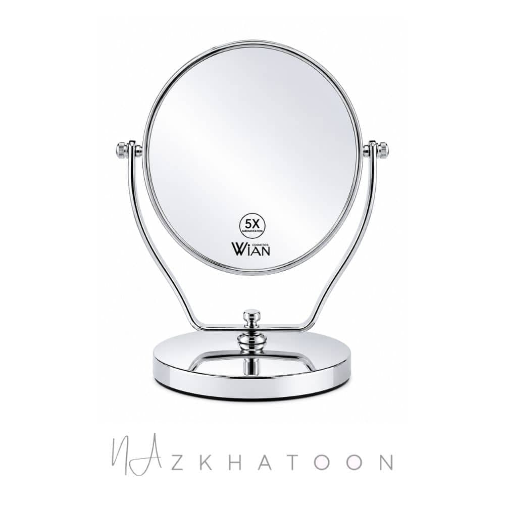 آینه آرایشی رومیزی وین مدل M185 با بزرگنمایی ۵ برابر | WIAN Cosmetics M185 5X