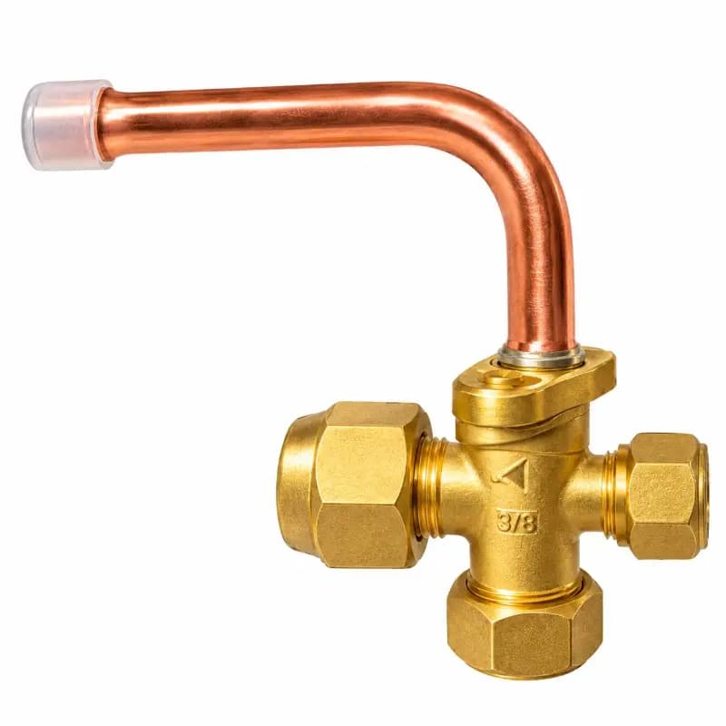شیرسرویس 3/8 خم (R22)