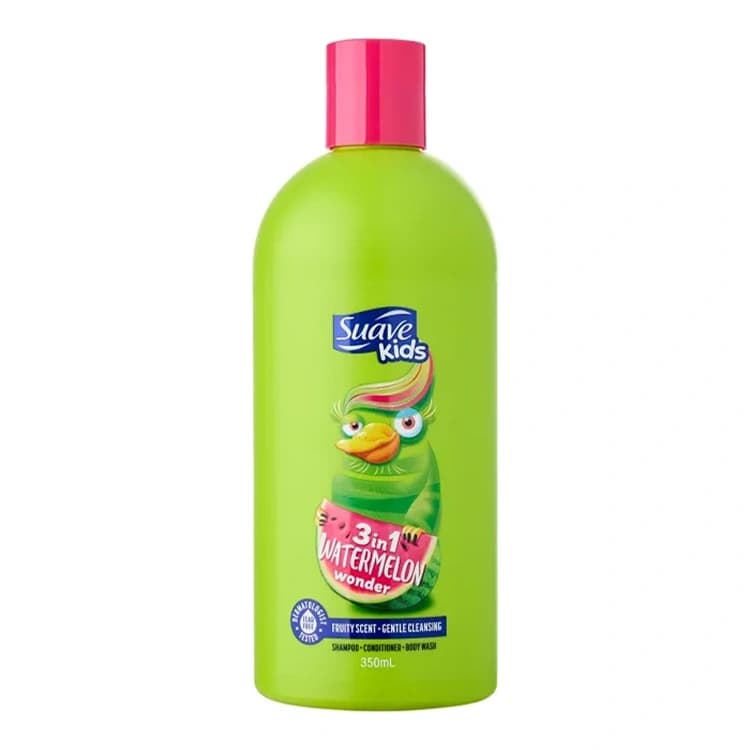 شامپو Suave Kids مدل Watermelon Wonder 3 in 1 حجم 350 میلی لیتر