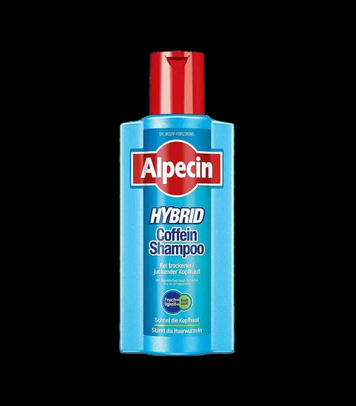 شامپو هیبریدی ضد ریزش و حساس Hybrid Caffeine حاوی کافئین 250ml Alpecin