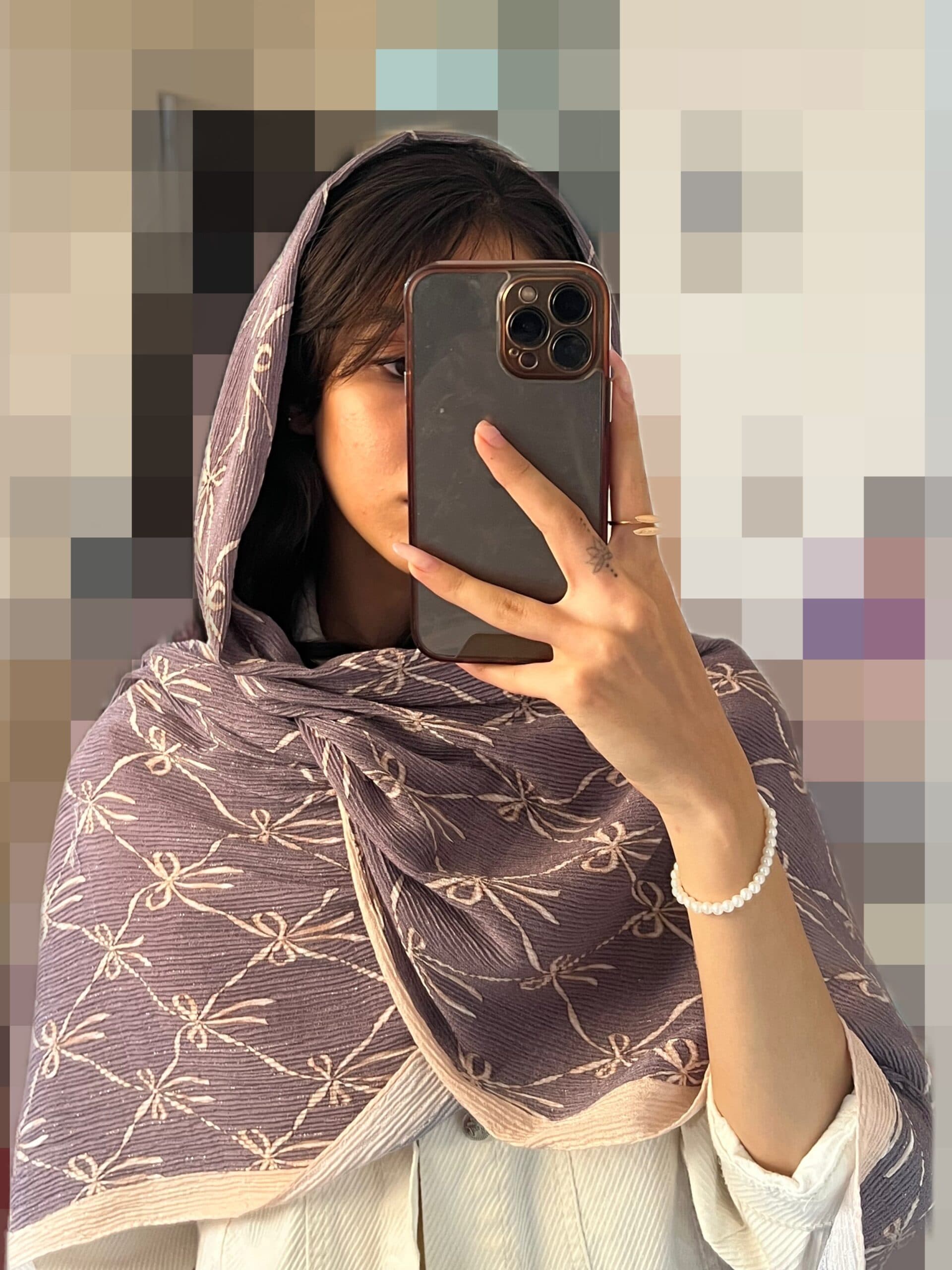 شال پاپیون خطی
