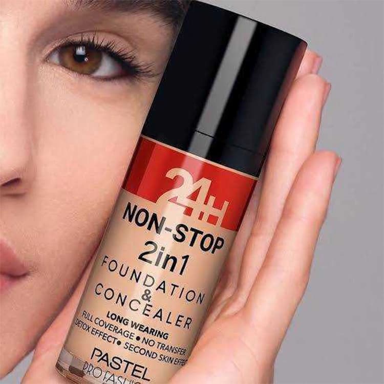 کرم پودر PASTEL مدل Non Stop 2 in 1 حجم 30 میلی لیتر — تصویر ۷
