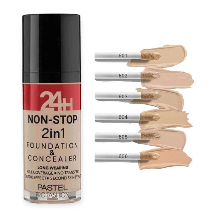 کرم پودر PASTEL مدل Non Stop 2 in 1 حجم 30 میلی لیتر — تصویر ۲