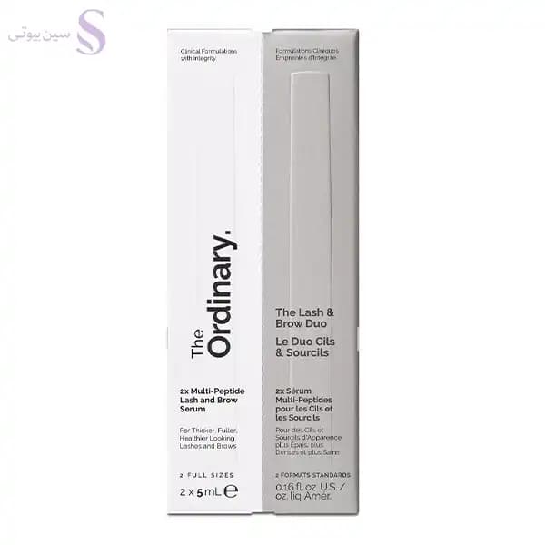 سرم دو قلو تقویت مژه و ابرو اوردینری Ordinary Multi Peptide Lash & Brow Serum