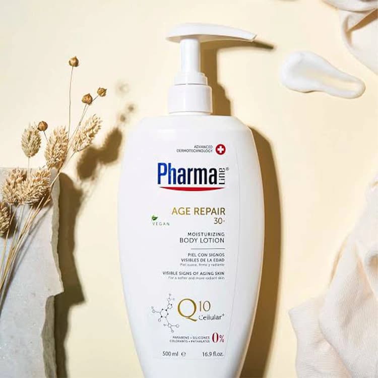 لوسیون بدن Pharmaline مدل Age Repair حجم 500 میلی لیتر — تصویر ۴