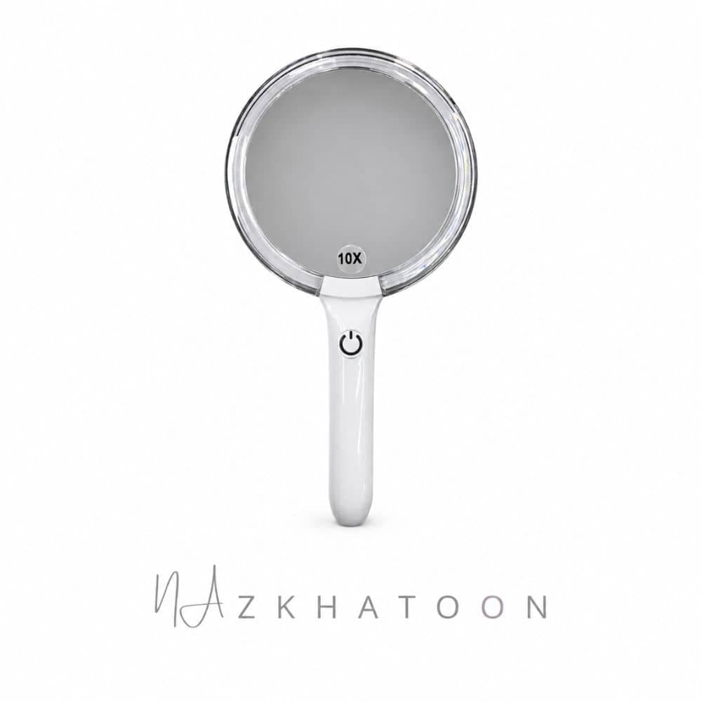 آینه آرایشی چراغدار وین مدل M300 شارژی با بزرگنمایی 10 برابر | WIAN Cosmetics M300 LED 10X — تصویر ۲