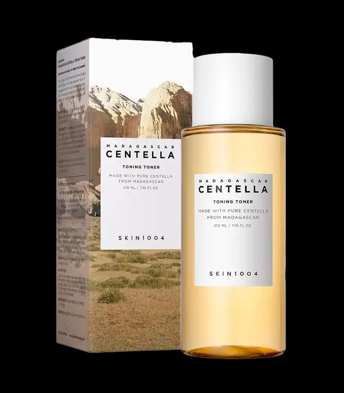 تونر آبرسان و روشن‌ کننده Centella مدل Toning Toner، حاوی عصاره سنتلا آسیاتیکا و هیالورونیک اسید، مناسب برای انواع پوست، حجم 400 میلی‌لیتر