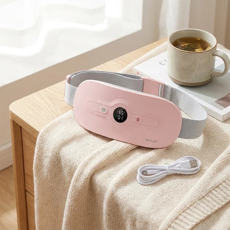 کمربند قاعدگی گرین لاین مدل Bloom Heat | ماساژور 6 حالته — تصویر ۲
